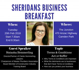 Sheridans Business Breakfast